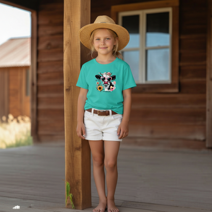 Oh Honey I Am That Heifer Youth Cow Graphic Tee